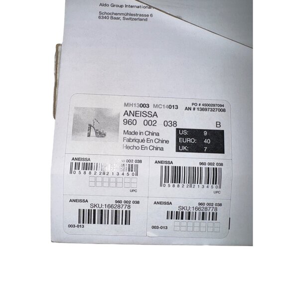 Aldo Aneissa Platform Sandals Size 9 US Multicolor Floral Pattern Sexy Shoes Y2K - Picture 9 of 10